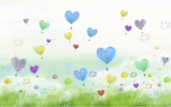 Фотообои FTXL-10-00014 Разноцветные воздушные шары для детской