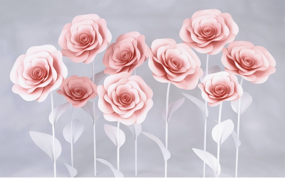 Фотообои 3D FTXL-09-00247 Трехмерные розы