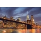 Фотообои FTXL-02-00029 Бруклинский мост в ночных огнях города №1