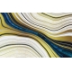 Фотообои 3D MXL-00070 Мраморная абстракция в современном стиле, золотые волны №1