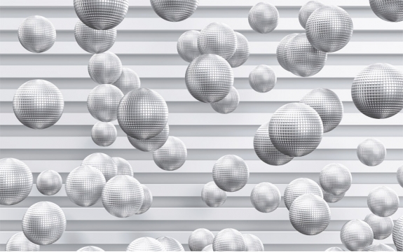 Фотообои 3D MXL-00071 Трехмерные рельефные шары