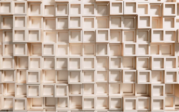 Фотообои 3D MXL-00080 Объемная стена из рельефных кубов