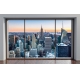 Фотообои MXL-00120 Пентхаус, окно в Нью-Йорке с видом на город №1