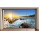Фотообои MXL-00123 Окно с видом на закат над морем №1