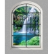 Фотообои MVV-00042 Окно с видом на водопад №1