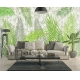Фотообои MXL-00150 Пальмовые листья на кирпичной стене №3