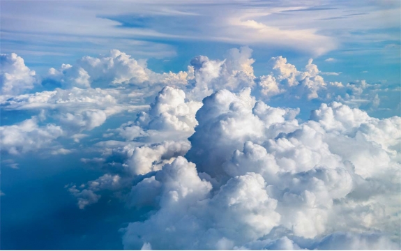 Фотообои FTXL-01-00122 Вид на пушистые облака в небе