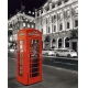 Фотообои FTVV-04-00037 Красная будка на улице ночного Лондона №1