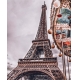 Фотообои FTVV-04-00036 Эйфелева башня и карусель в Париже №1