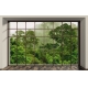 Фотообои MXL-00164 3Д вид из окна на туманный лес, природа после дождя, расширяющие пространство №1