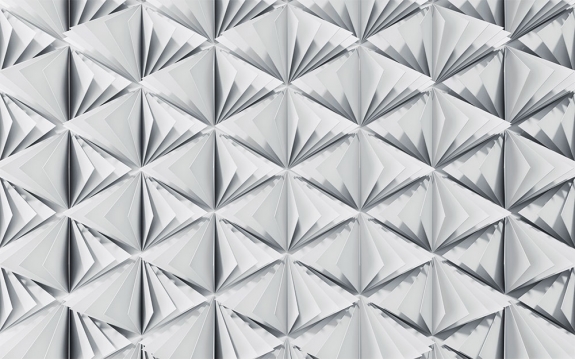 Фотообои 3D MXL-00169 Объемные треугольники в трехмерном пространстве, геометрический рисунок