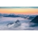Фотообои FTXL-01-00126 Горы в тумане на закате №1