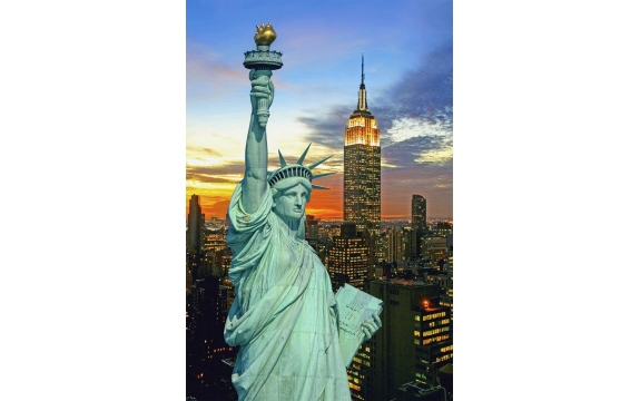Фотообои FTP-2-02-00030 Город Нью-Йорк, статуя свободы