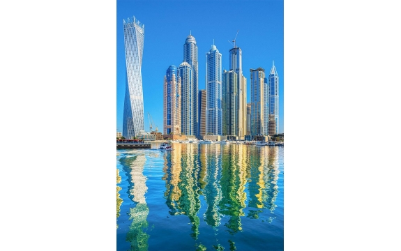 Фотообои FTP-2-02-00036 Набережная с видом на небоскребы города Дубай