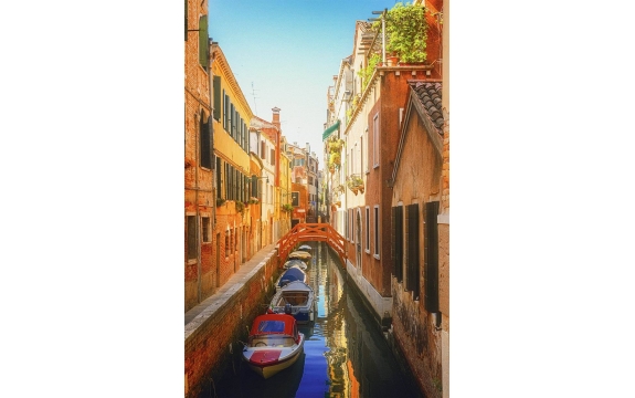 Фотообои FTP-2-04-00006 Каналы старой Венеции, улица в Италии