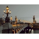Фотообои FTP-4-04-00020 Свет ночных фонарей на мосту в Париже №1