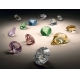 Фотообои 3D FTP-4-09-00056 Стереоскопические цветные алмазы на темном фоне №1