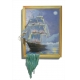 Фотообои 3D FTP-2-09-00060 Картина с кораблем в ночном море №1