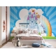Фотообои FTP-4-10-00001 Яркий замок из сказки с радугой для детской комнаты №2