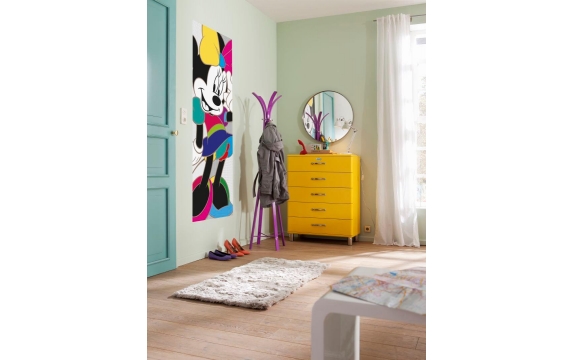 Фотообои Komar 1-422 «Разноцветная Минни» (Minnie Colorful), 73 × 202 см, 1 лист №1