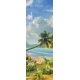 Фотообои FTP-1-14-00037 Фреска тропический пляж с пальмой на морском берегу №1