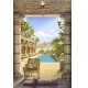 Фотообои FTP-2-14-00046-1 Фреска Древний Египет, античная арка с колоннами №1
