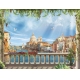 Фотообои FTP-4-14-00055-1 Терраса с колоннами с красивым видом на Венецию №1