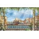 Фотообои FTP-5-14-00055-1 Панорамная терраса с колоннами, вид на Венецию с балкона №1