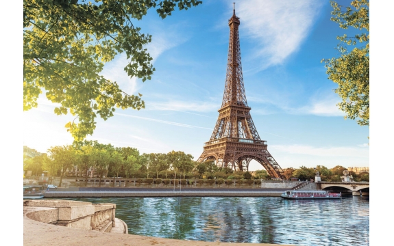 Фотообои Твоя Планета «Набережная в Париже», Премиум, 272 × 194 см, 8 листов